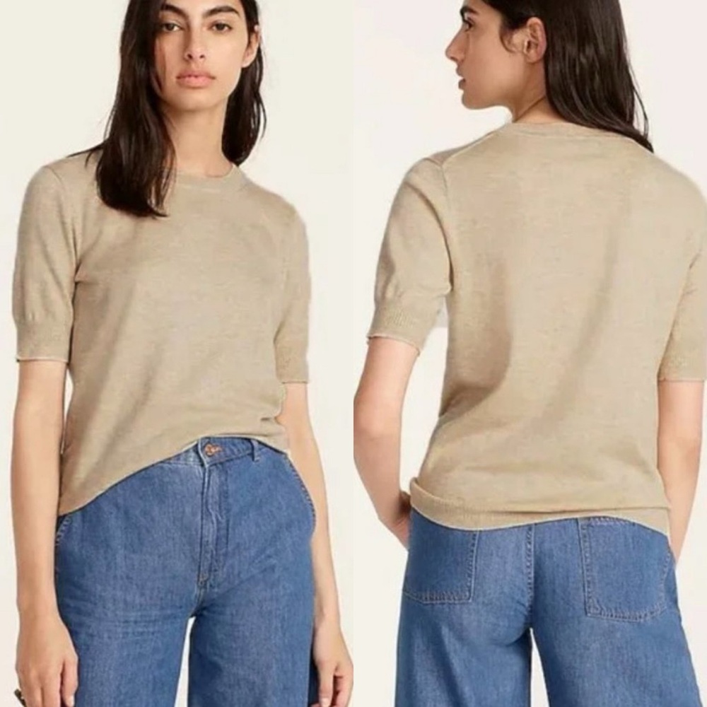 J. Crew Women's Beige Crew Neck Sweater